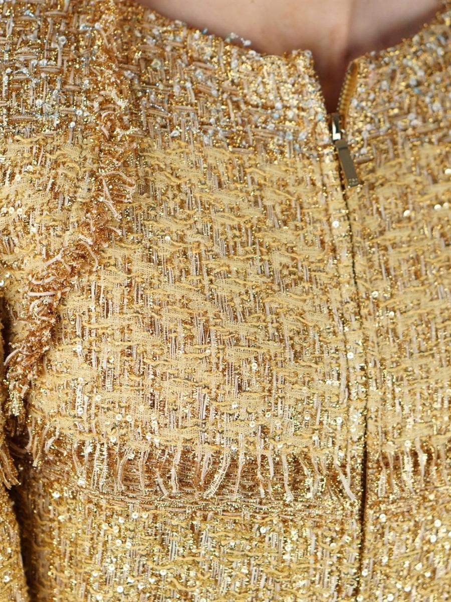 DRESS - CHANEL VINTAGE CRUISE COLLECCTION 2014-2015 RUNWAY ZIP TWEED