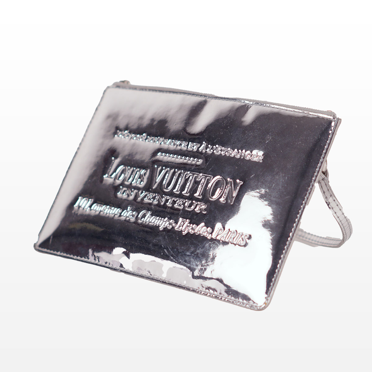 Louis Vuitton Miroir Mirror Inventeur Pochette Silver