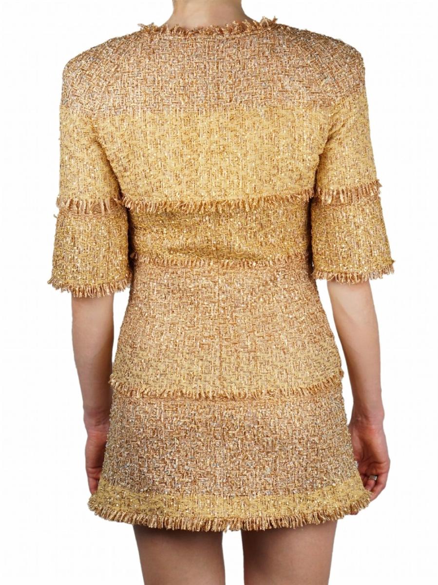 DRESS - CHANEL VINTAGE CRUISE COLLECCTION 2014-2015 RUNWAY ZIP TWEED