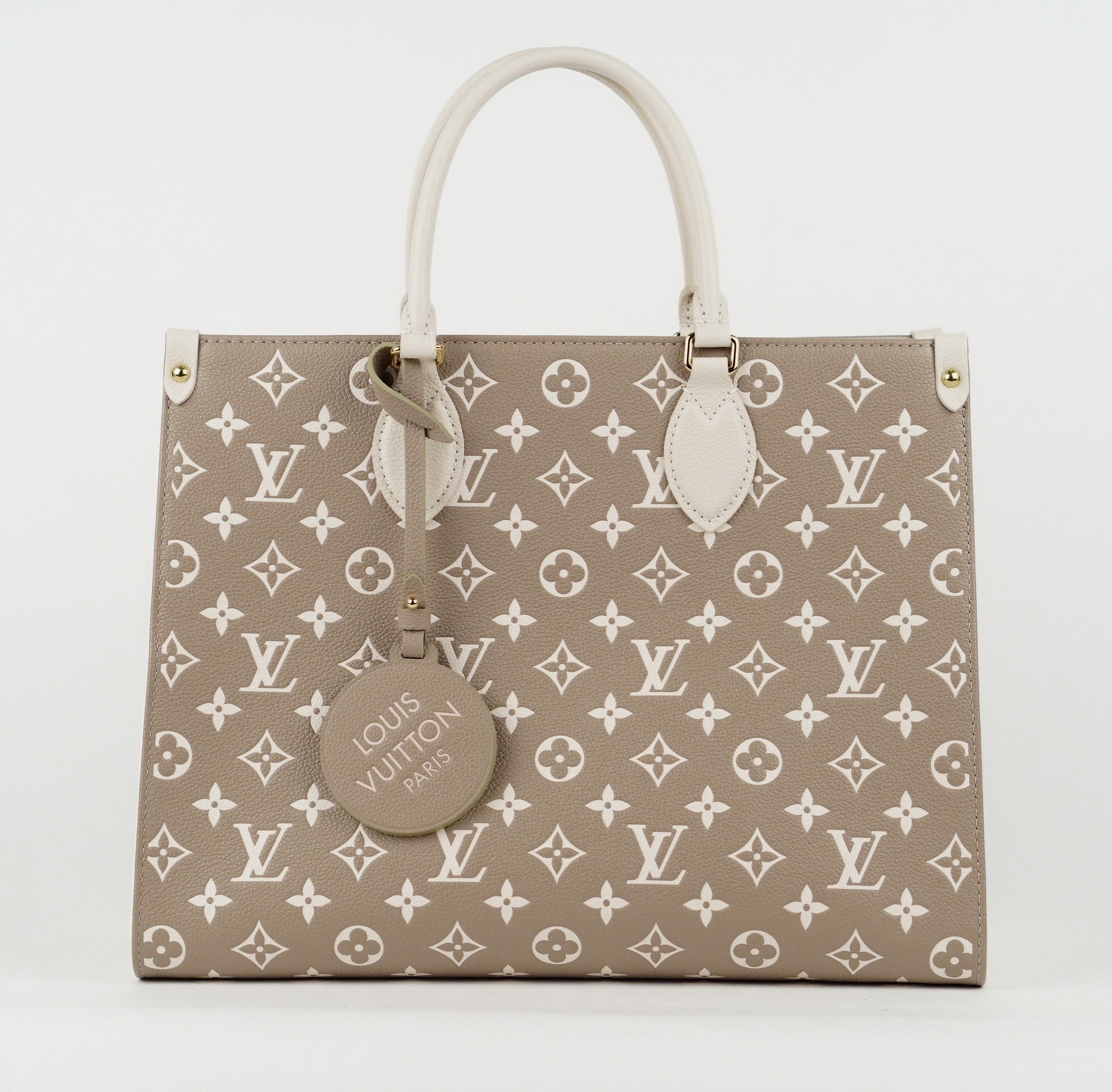 Louis Vuitton Spring in The City Khaki and Beige Empreinte OnTheGo mm Multicolor Madison Avenue Couture