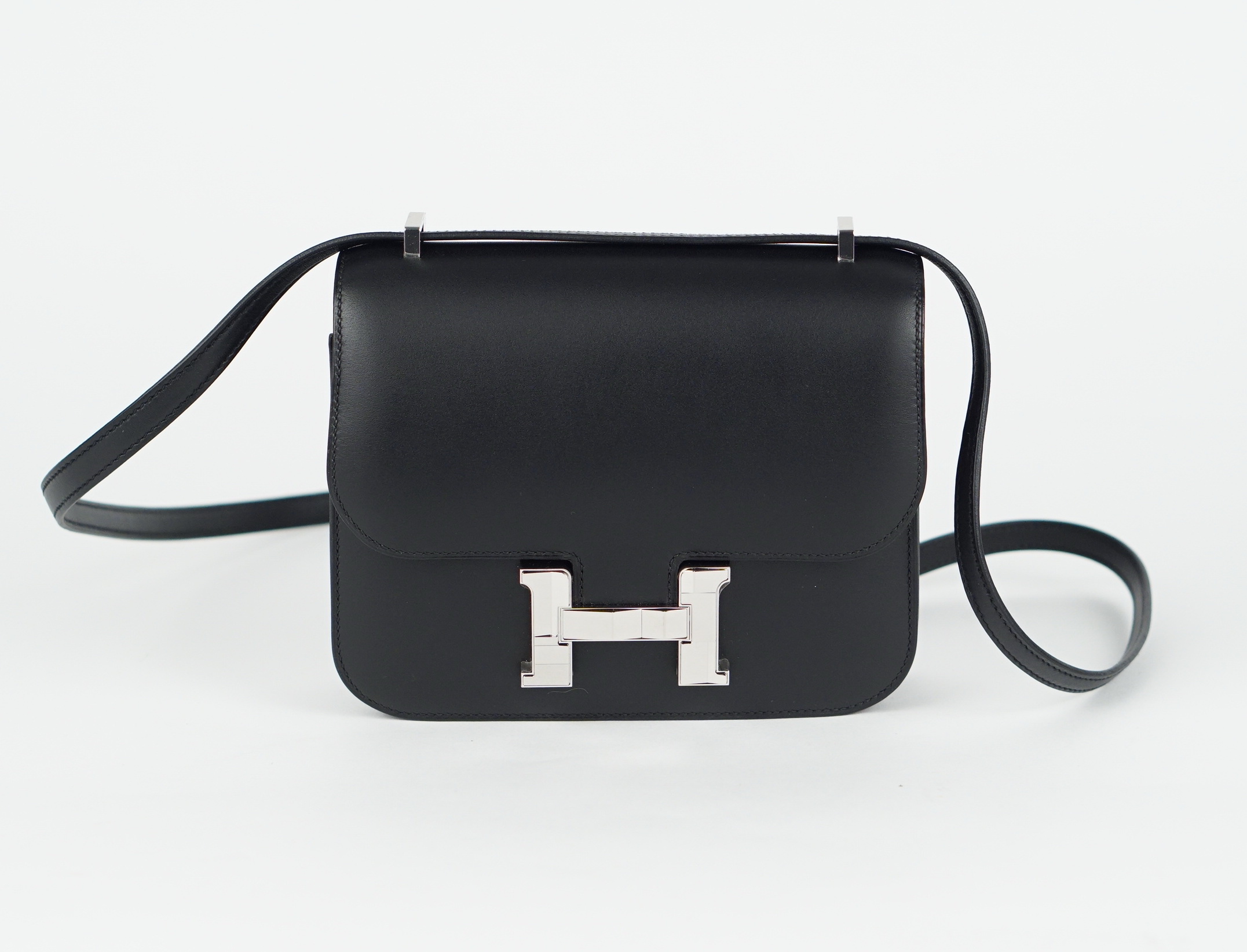 UMHÄNGETASCHE - HERMÈS CONSTANCE 18 NOIR VEAU MONSIEUR MIRROR