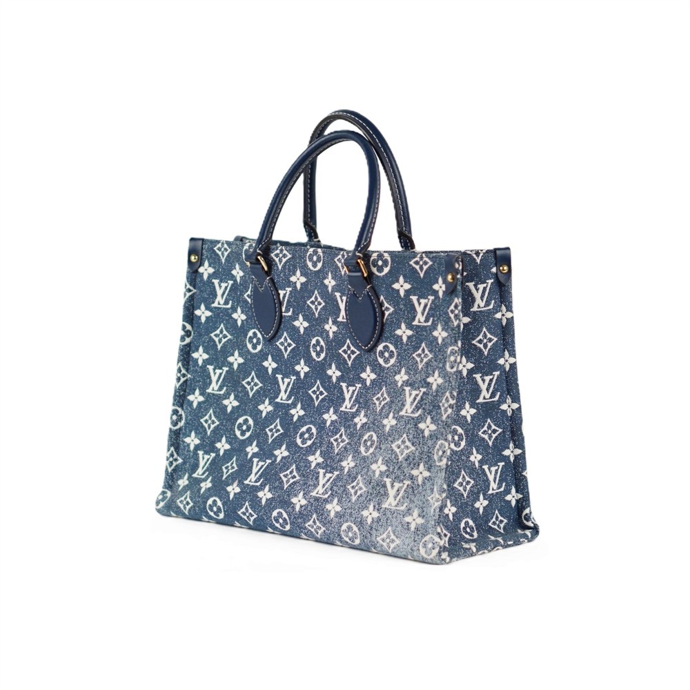 HENKELTASCHEN - LOUIS VUITTON ONTHEGO MM TOTE BAG DENIM MONOGRAM