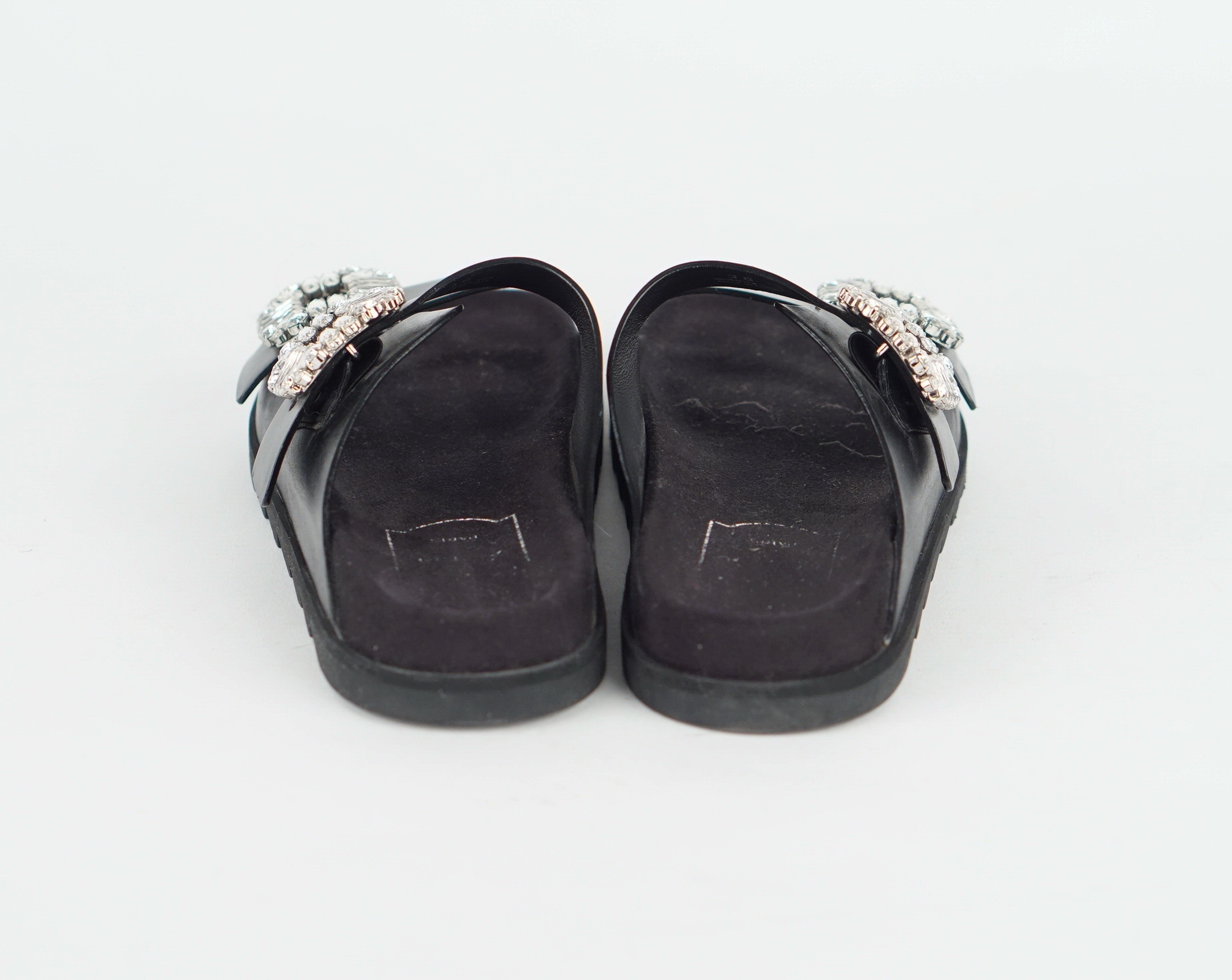 SANDALEN - ROGER VIVIER SLIDY VIV MIT STRASS  