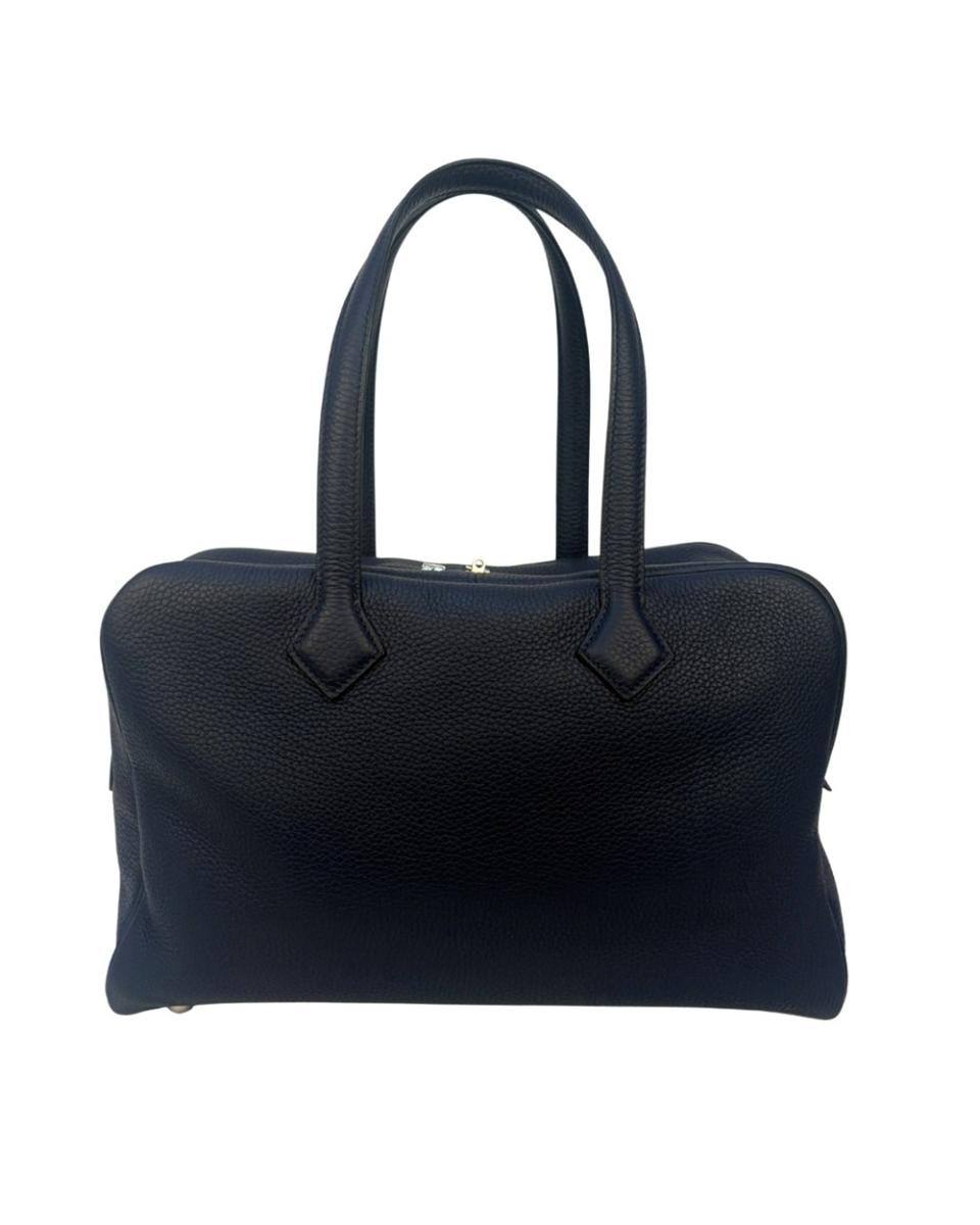 HANDTASCHEN - HERMES VICTORIA 35 BLEU NUIT