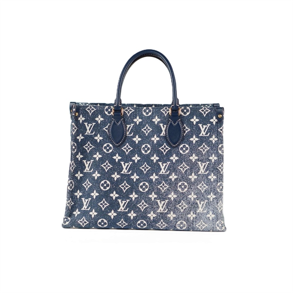 HENKELTASCHEN - LOUIS VUITTON ONTHEGO MM TOTE BAG DENIM MONOGRAM