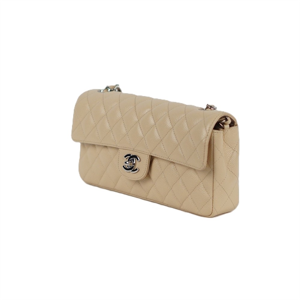 SCHULTERTASCHE - CHANEL BAGUETTE CAVIAR BEIGE