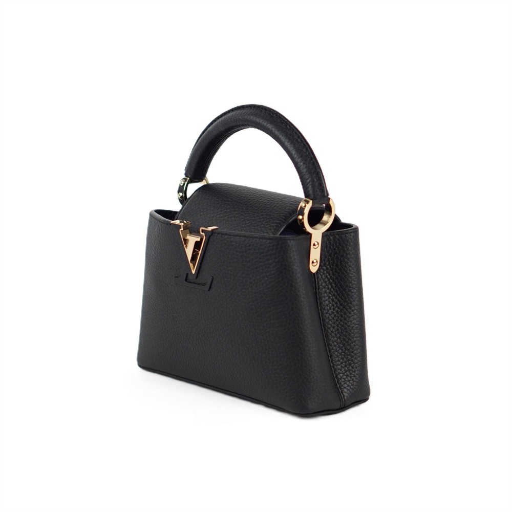 HANDTASCHE - LOUIS VUITTON MINI CAPUCINES SCHWARZ