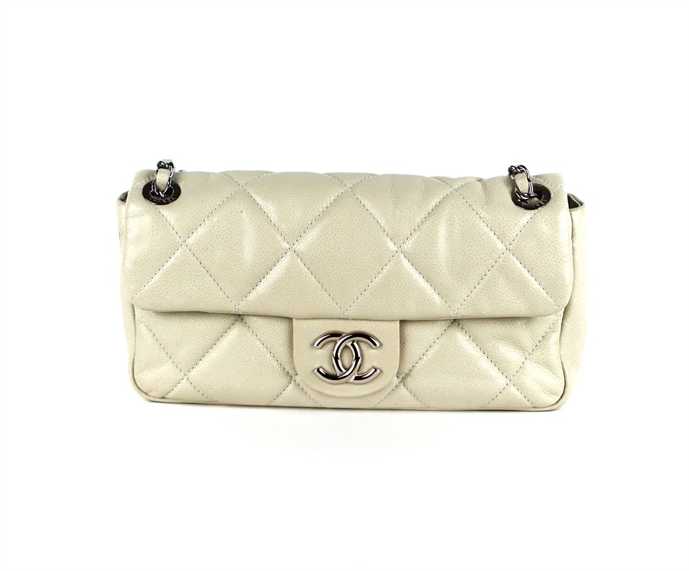 SCHULTERTASCHE - CHANEL SINGLE FLAP CAVIAR MEDIUM