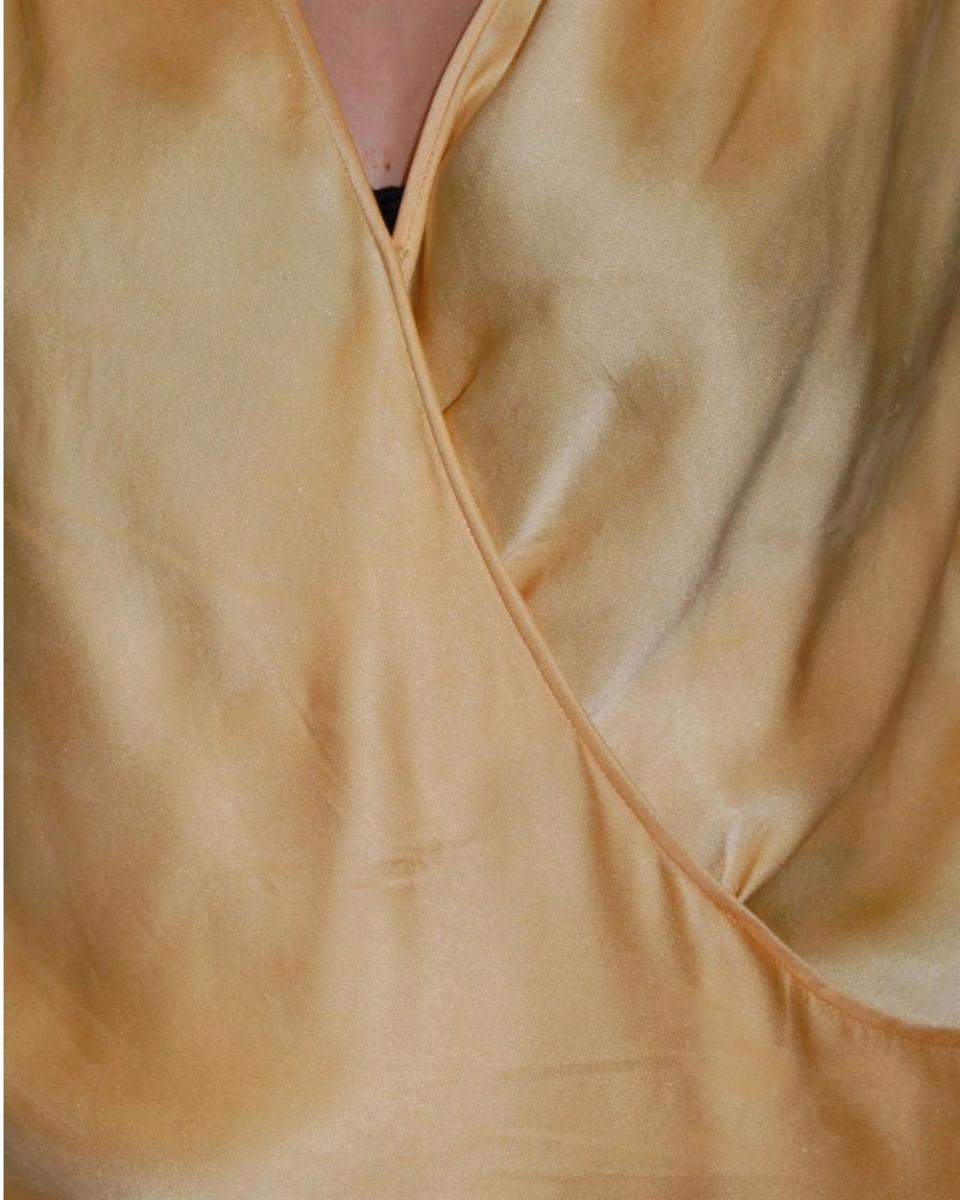 BLUSEN - VALENTINO BOUTIQUE SEIDENTOP GELB