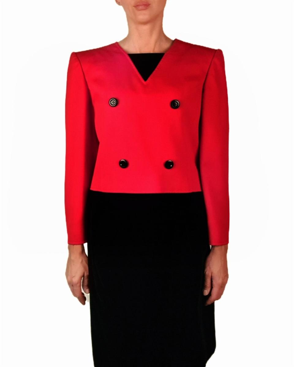 BLAZER - VALENTINO BOUTIQUE BLAZER ROT SCHWARZ
