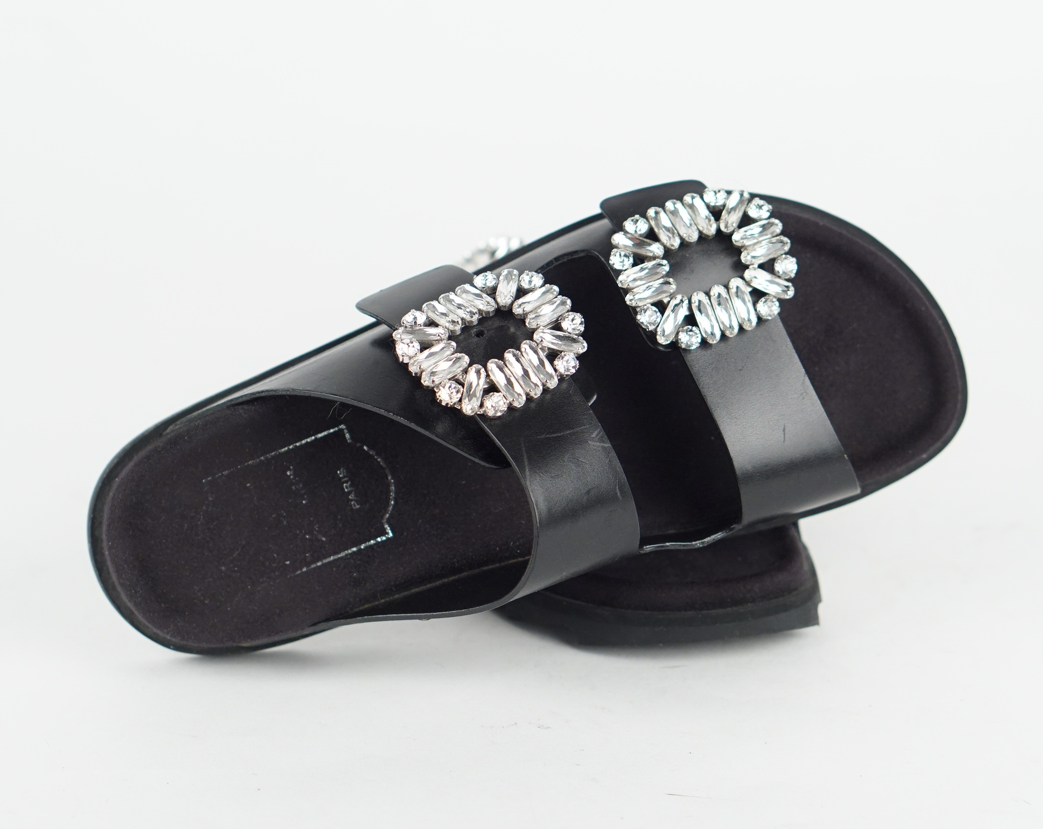 SANDALEN - ROGER VIVIER SLIDY VIV MIT STRASS  