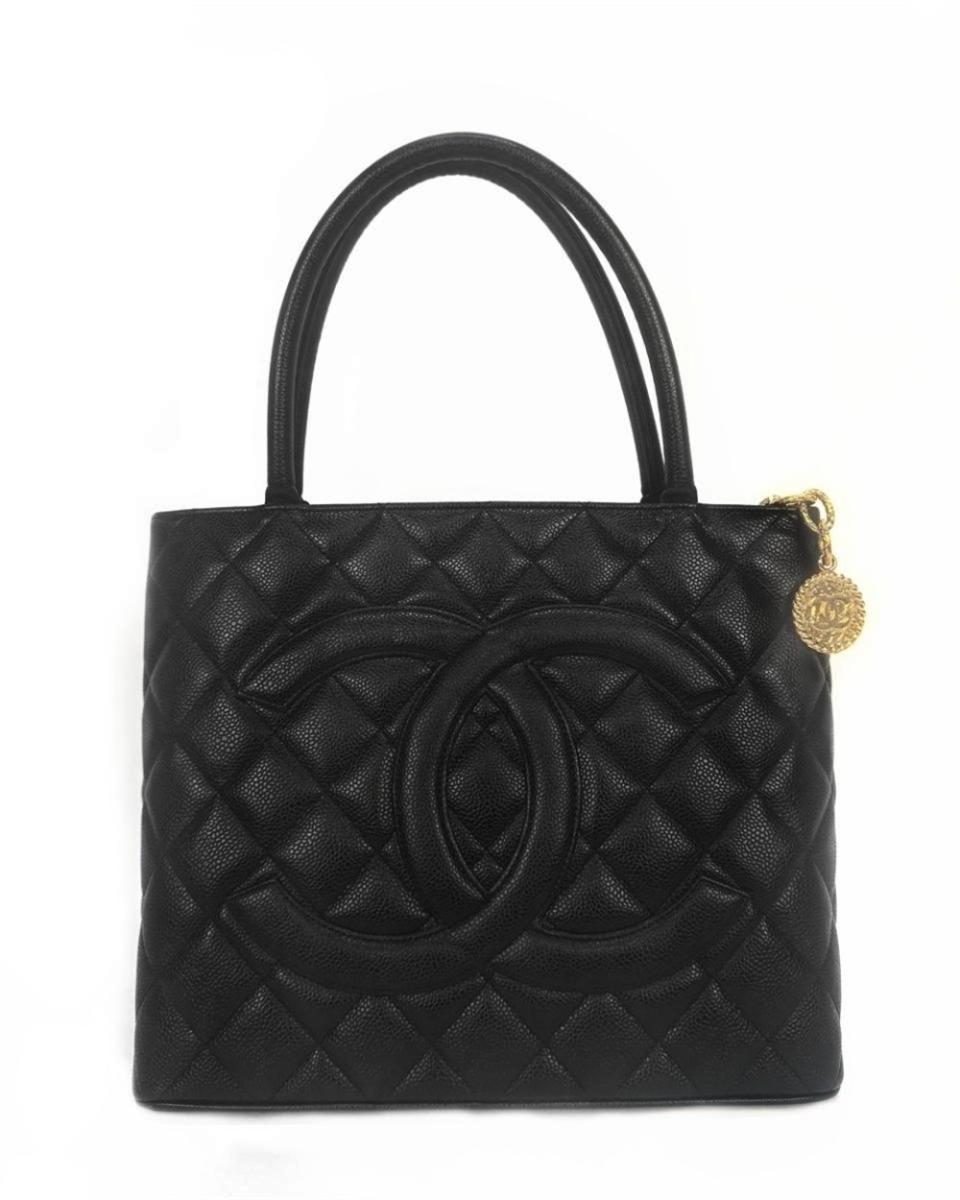HENKELTASCHEN - CHANEL RE-RELEASE MEDALLION TOTE SCHWARZ