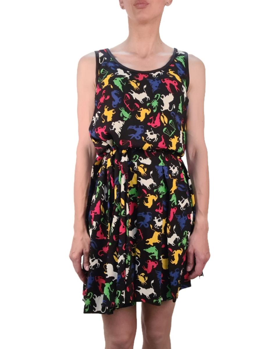 KLEIDER - SAINT LAURENT ZODIAC PRINT KLEID MEHRFARBIG