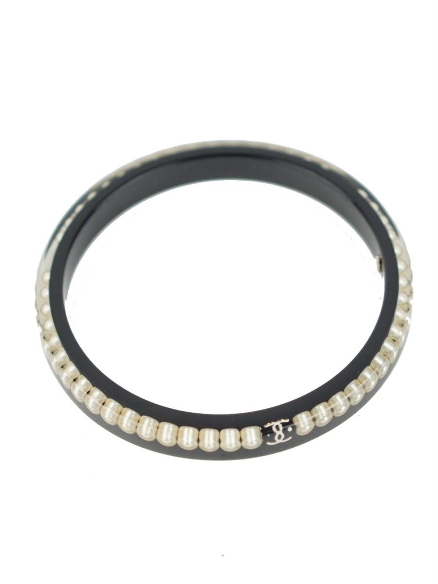 ARMBAND - CHANEL VINTAGE CC LOGO PERLEN Ø 6,5cm
