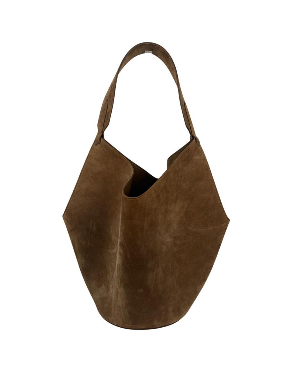 TOTE BAGS - KHAITE LOTUS SMALL TOTE MUD SUEDE