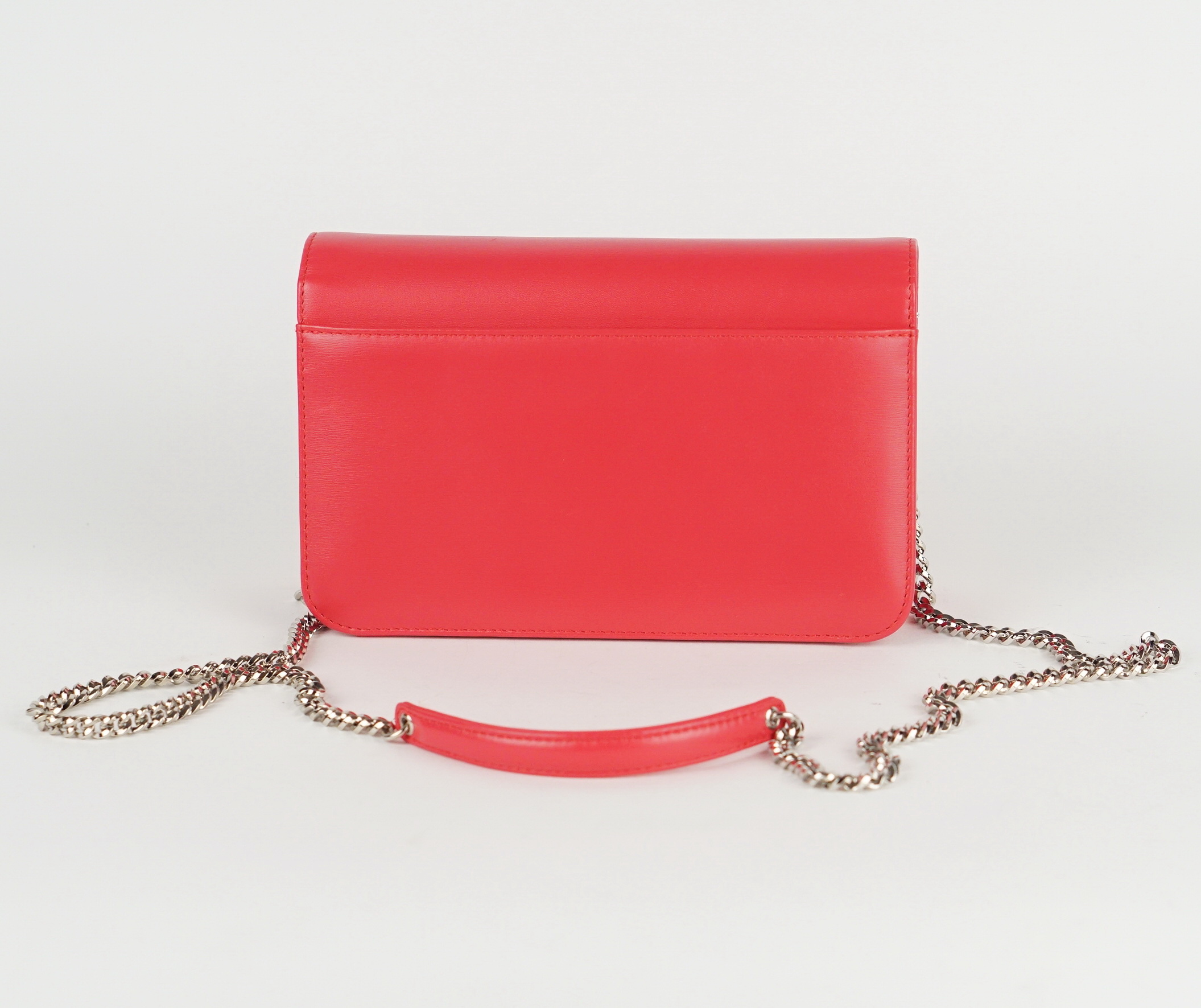  Leather Bag With Detachable Chain