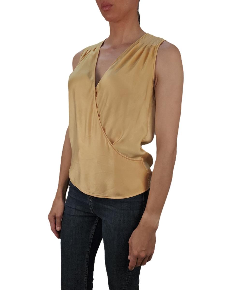 BLUSEN - VALENTINO BOUTIQUE SEIDENTOP GELB