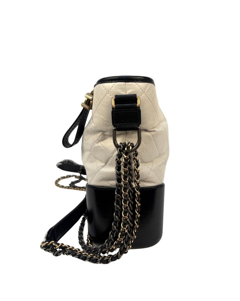 UMHÄNGE- & SCHULTERTASCHEN - CHANEL GABRIELLE HOBO BAG SCHWARZ WEISS
