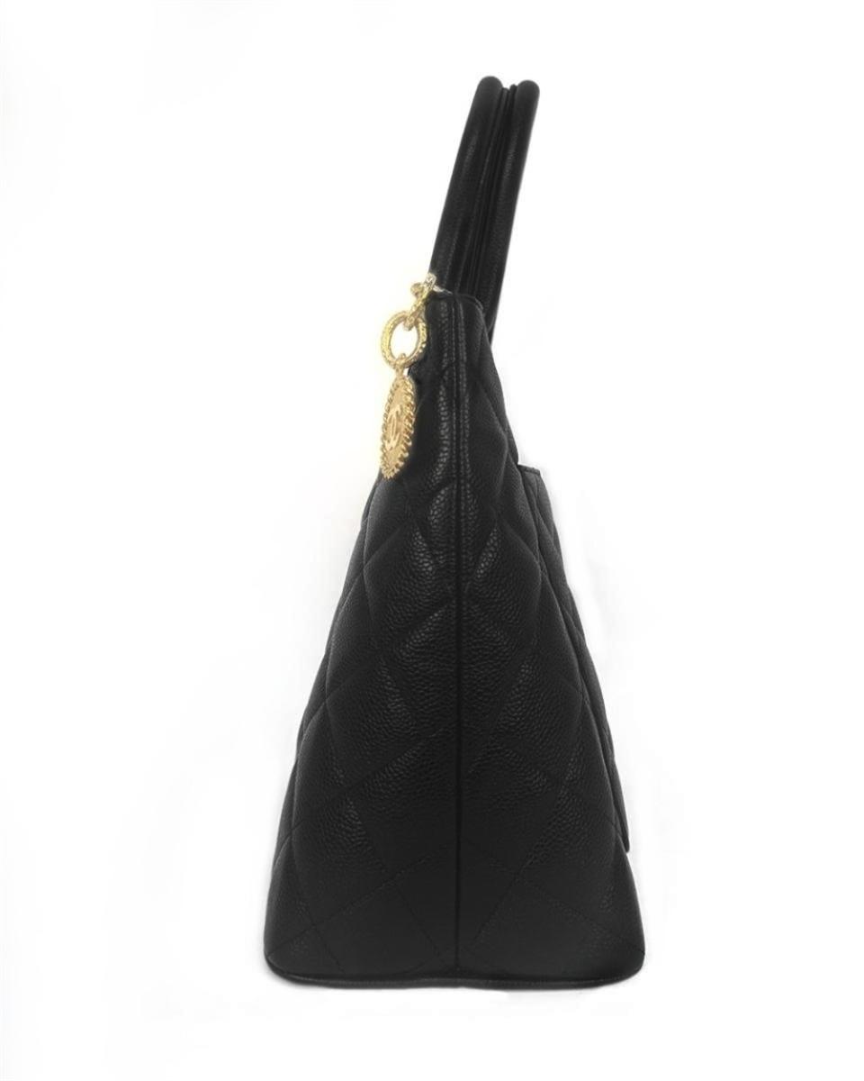 HENKELTASCHEN - CHANEL RE-RELEASE MEDALLION TOTE SCHWARZ