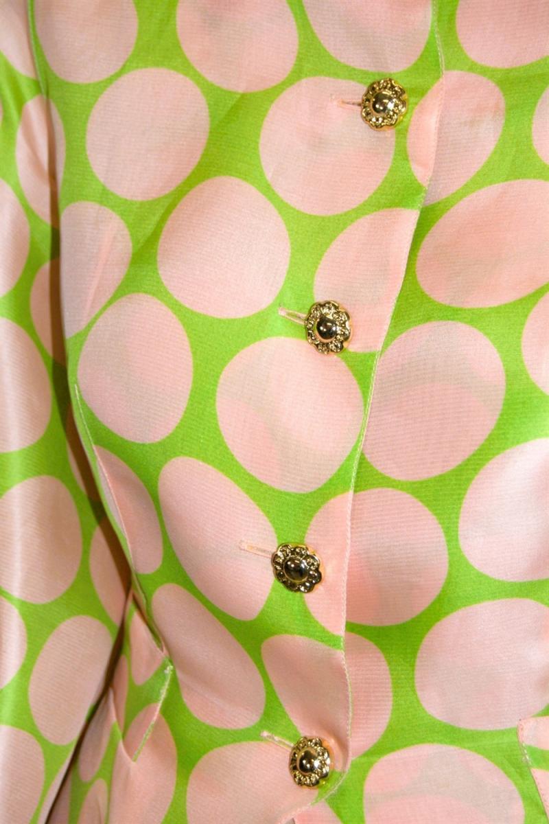 BLUSEN - CHRISTIAN LACROIX POLKA DOT SEIDEN BLUSE