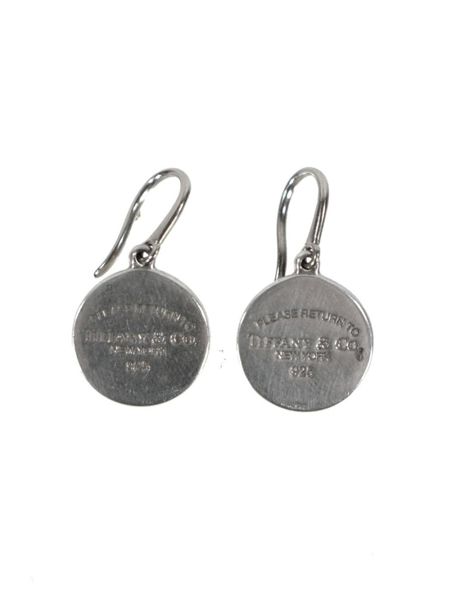 OHRRINGE - TIFFANY & CO. SILBER 925 ROUND TAG DROP