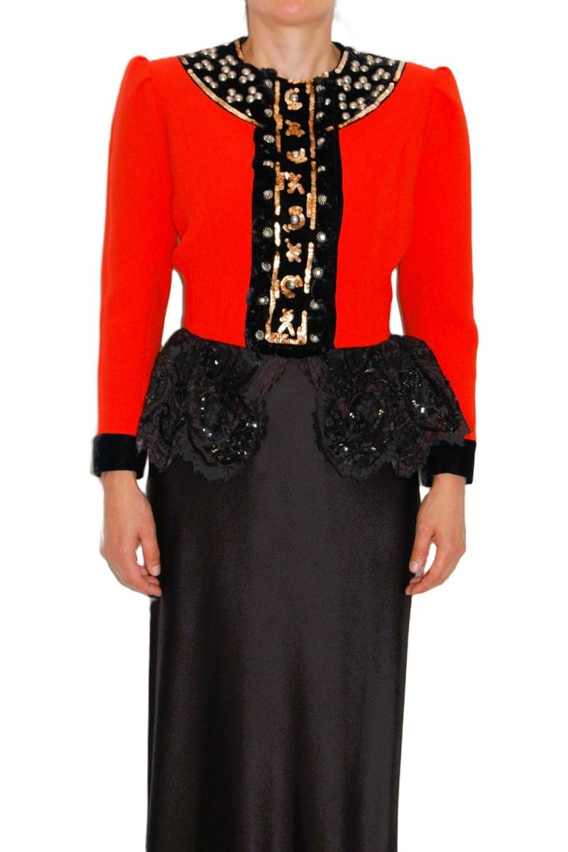BLAZER - CHRISTIAN LACROIX BESETZTER COUTURE STYLE BLAZER