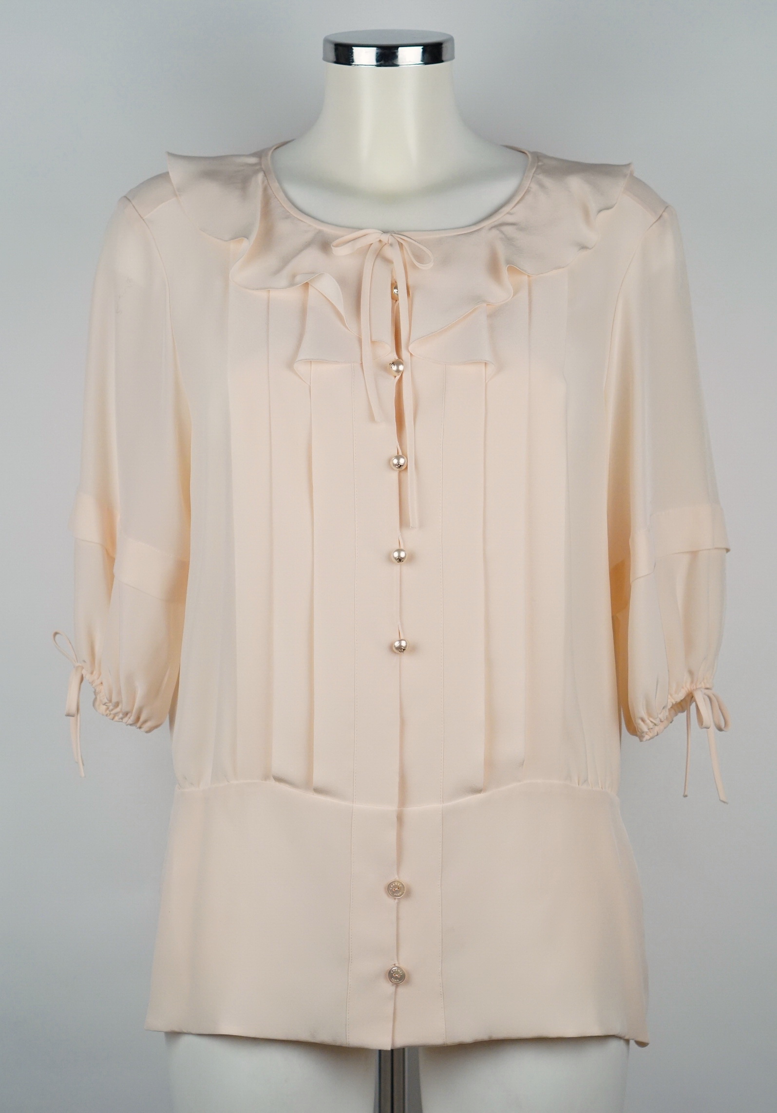 Blouse With Pearl Buttons 