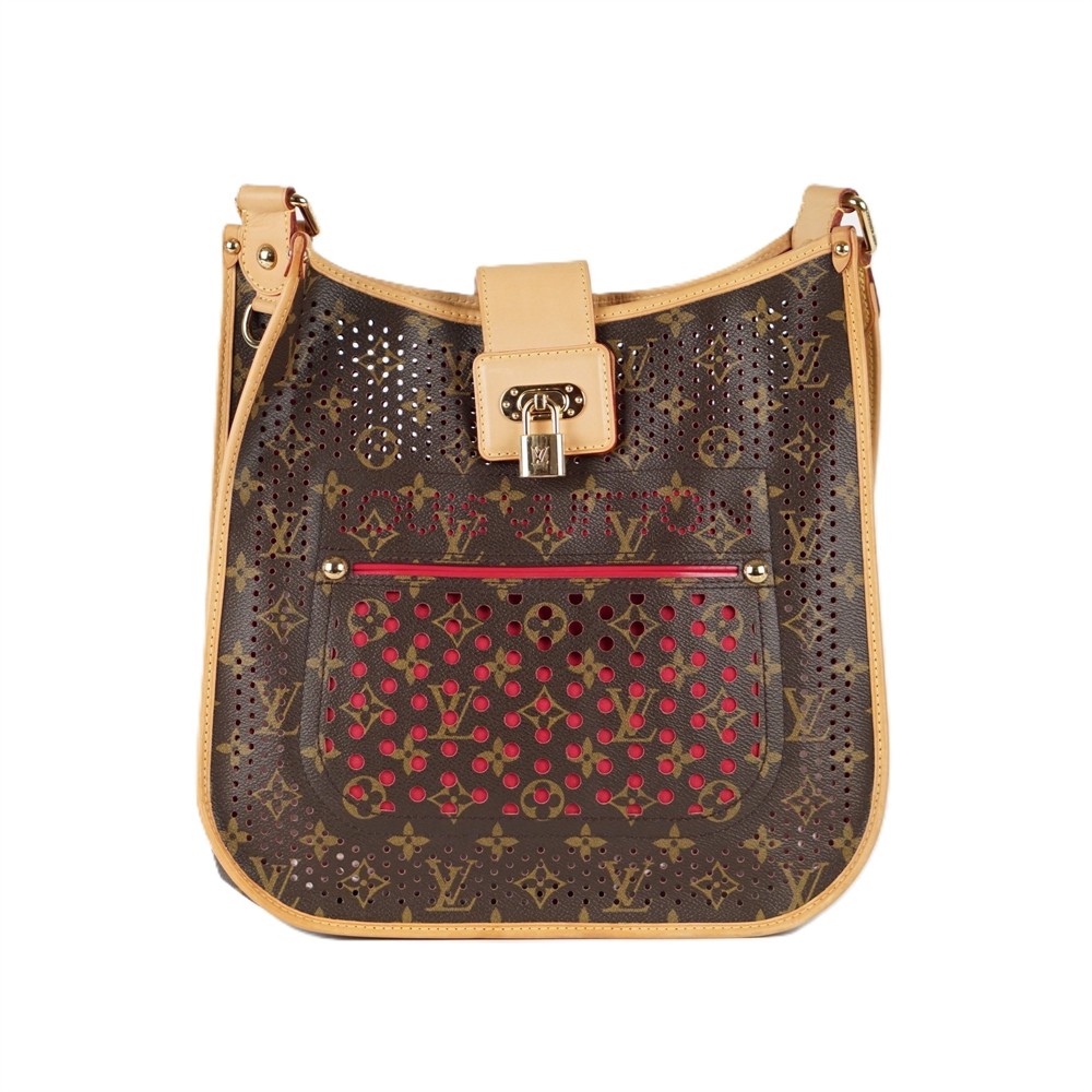 SCHULTERTASCHE - LOUIS VUITTON MONOGRAM MUSETTE PERFORIERT BRAUN