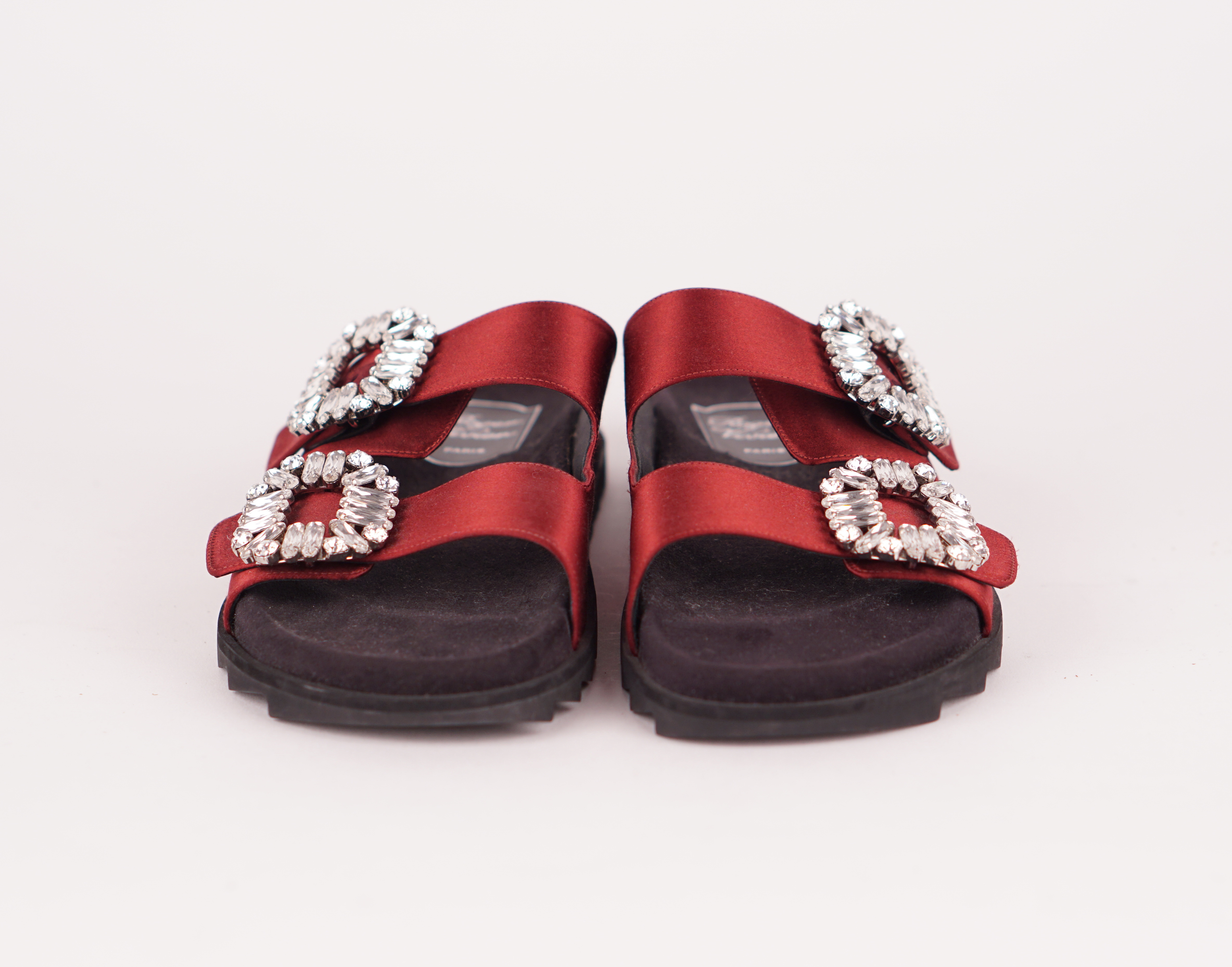 SANDALEN - SLIDY VIV MIT STRASS BESETZTER SCHNALLE 