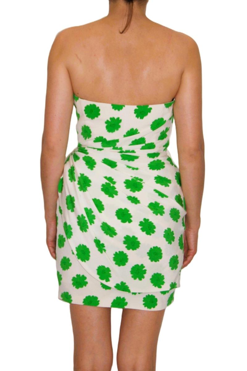 KLEIDER - UNGARO PARALLÉLE FLORALES SEIDENKEID GRÜN