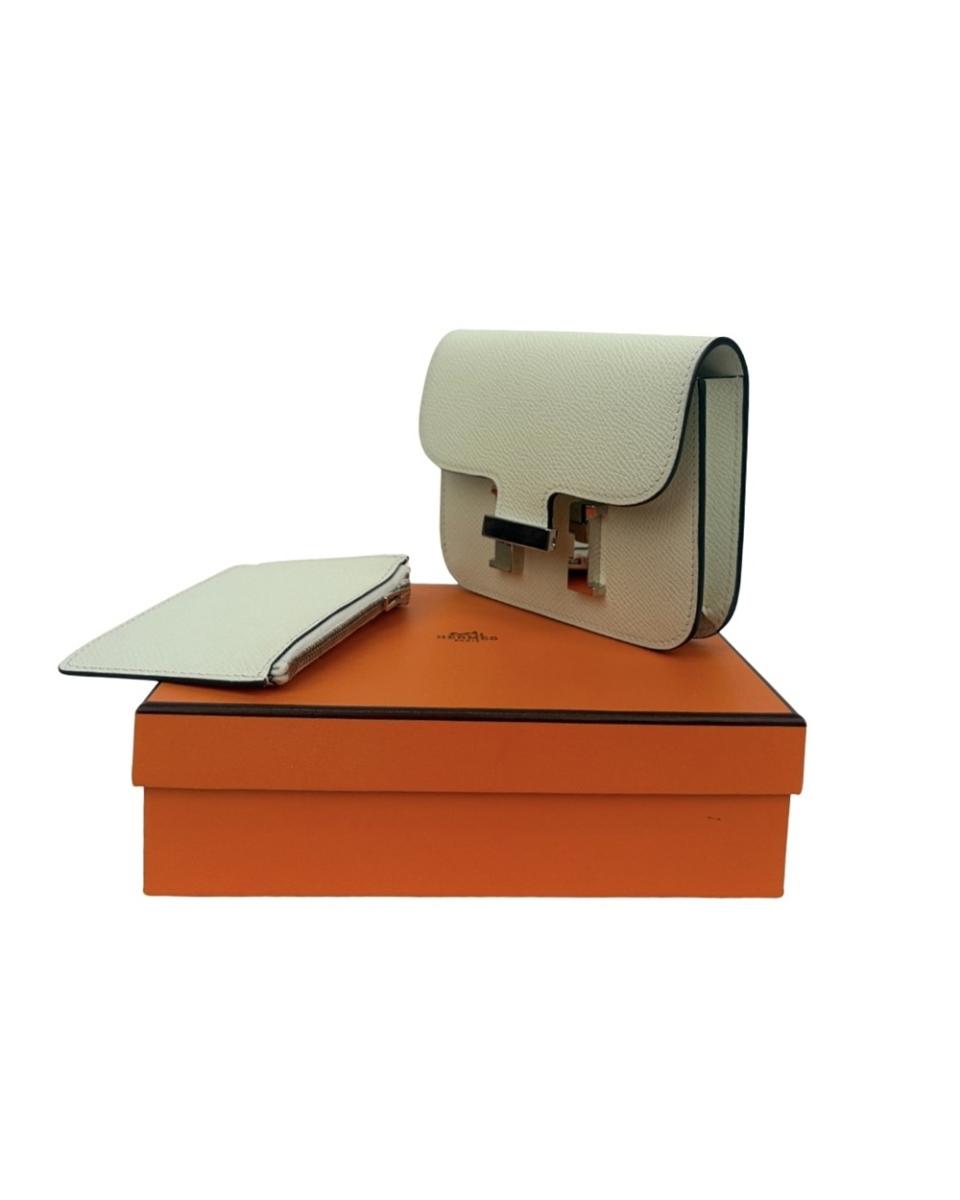 BAUCHTASCHEN - HERMES CONSTANCE SLIM WALLET VERT FIZZ