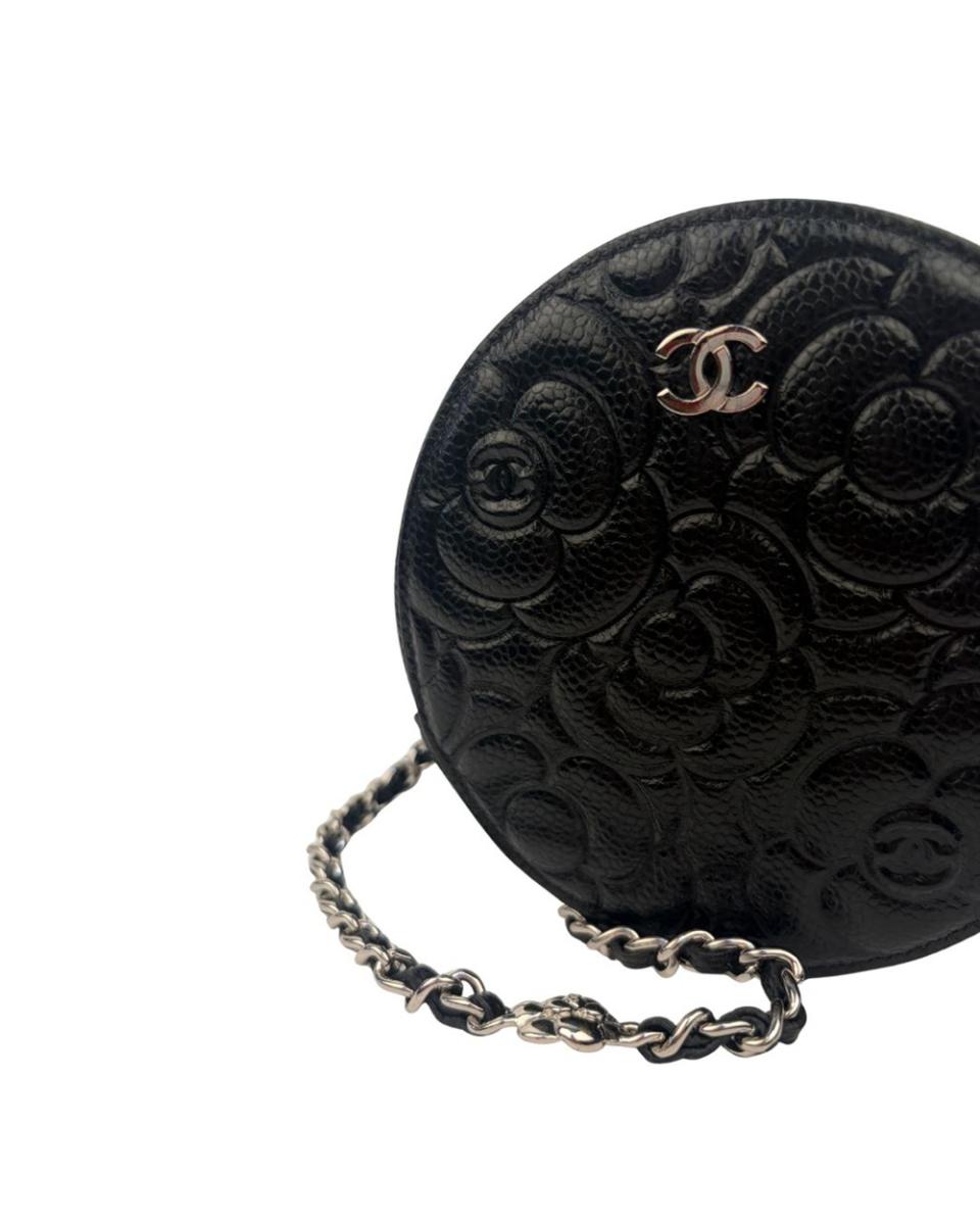 UMHÄNGE- & SCHULTERTASCHEN - CHANEL CAVIAR CAMELLIA MINI