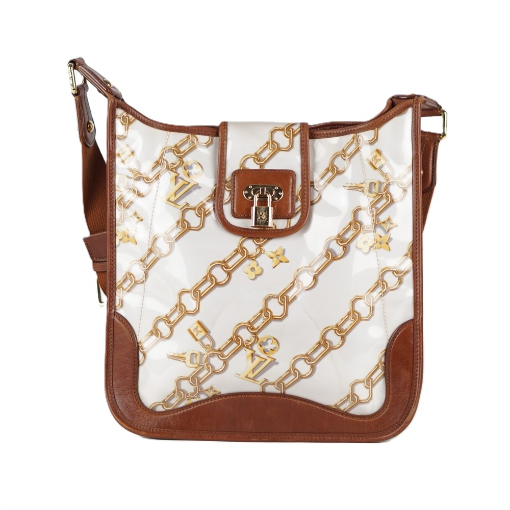 SCHULTERTASCHE - LOUIS VUITTON MONOGRAM MUSETTE CHARMS BRAUN WEIß