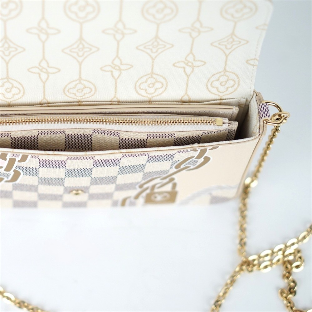 UMHÄNGETASCHE - LOUIS VUITTON WEISS DAMIER AZUR NAUTICAL SARAH POCHETTE