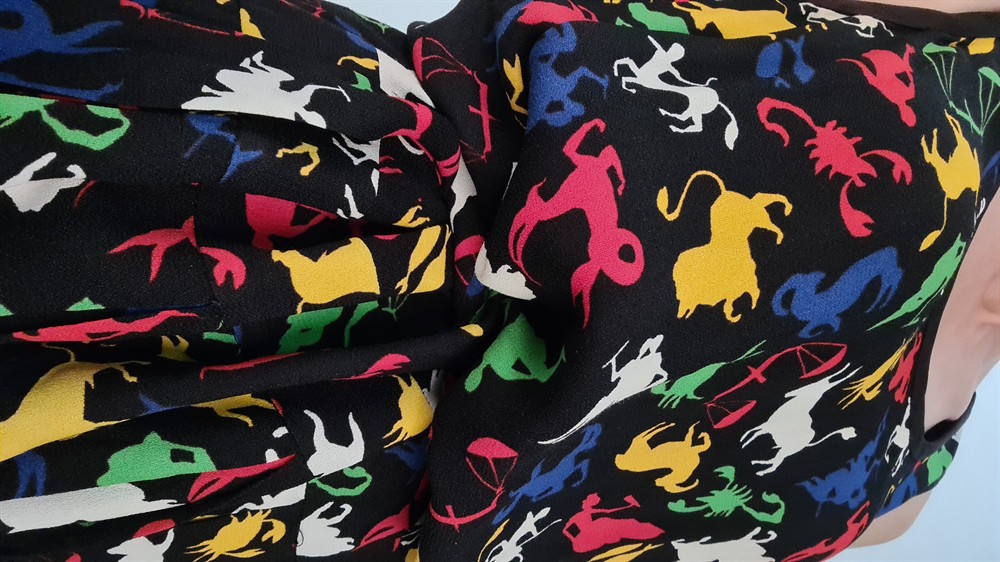 KLEIDER - SAINT LAURENT ZODIAC PRINT KLEID MEHRFARBIG