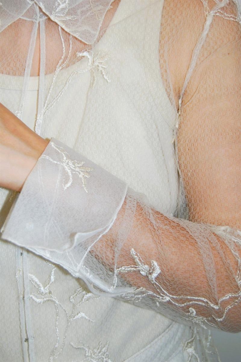 BLUSEN - GIANNI VERSACE BESTICKTE SEIDEN BLUSE