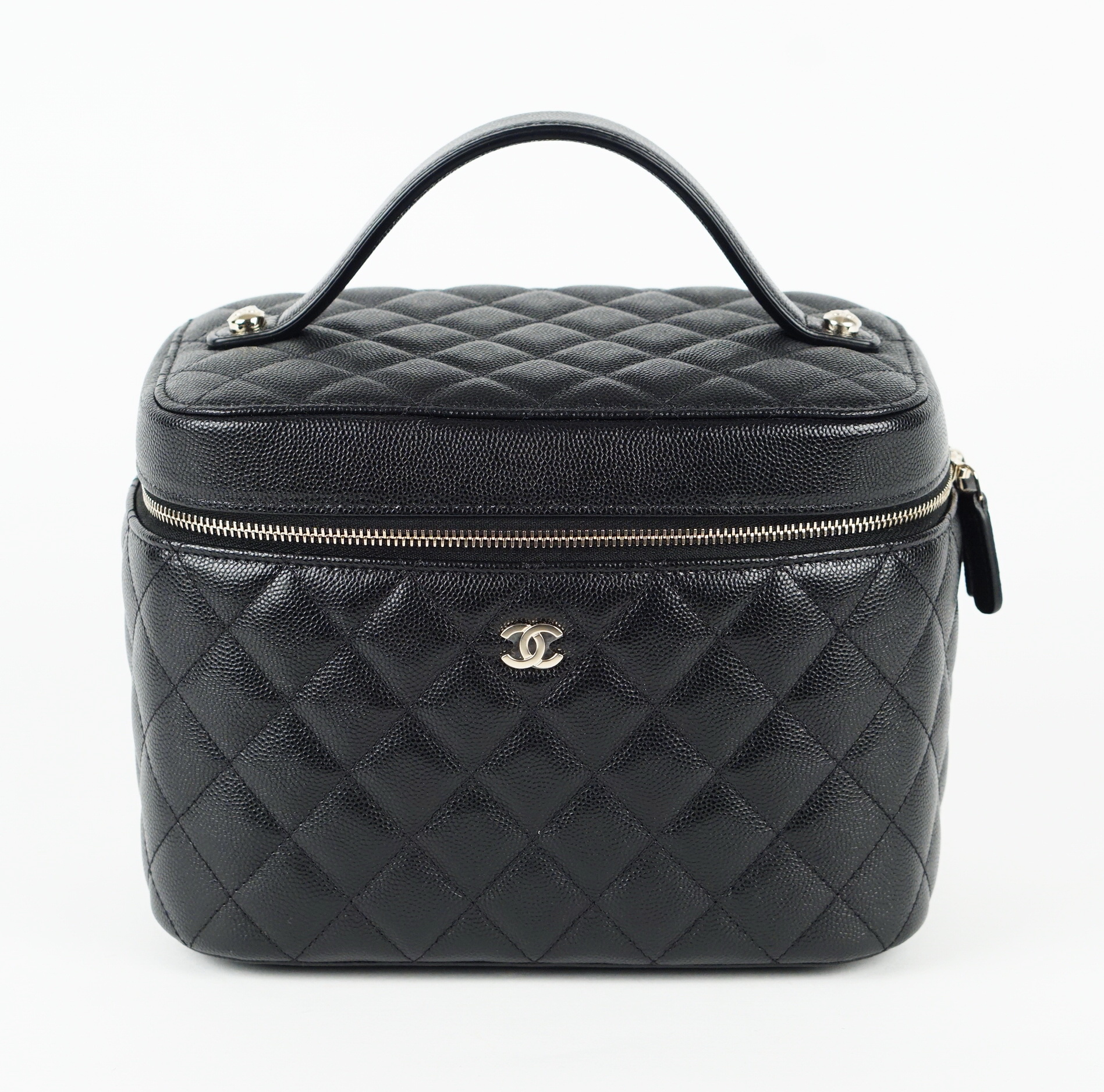 Chanel Classic Vanity Pouch In Caviar Leather