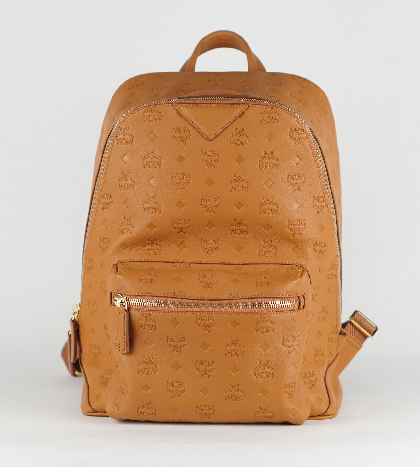 Neo Duke Monogram Embossed Leather Backpack 