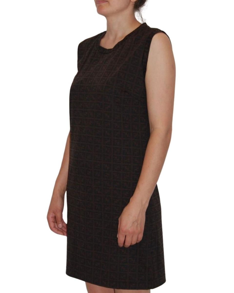 KLEIDER - FENDI FF MONOGRAM KLEID BRAUN