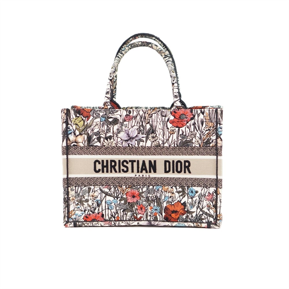 HENKELTASCHEN - DIOR BOOK TOTE MULTICOLOR MILLE FLEURS