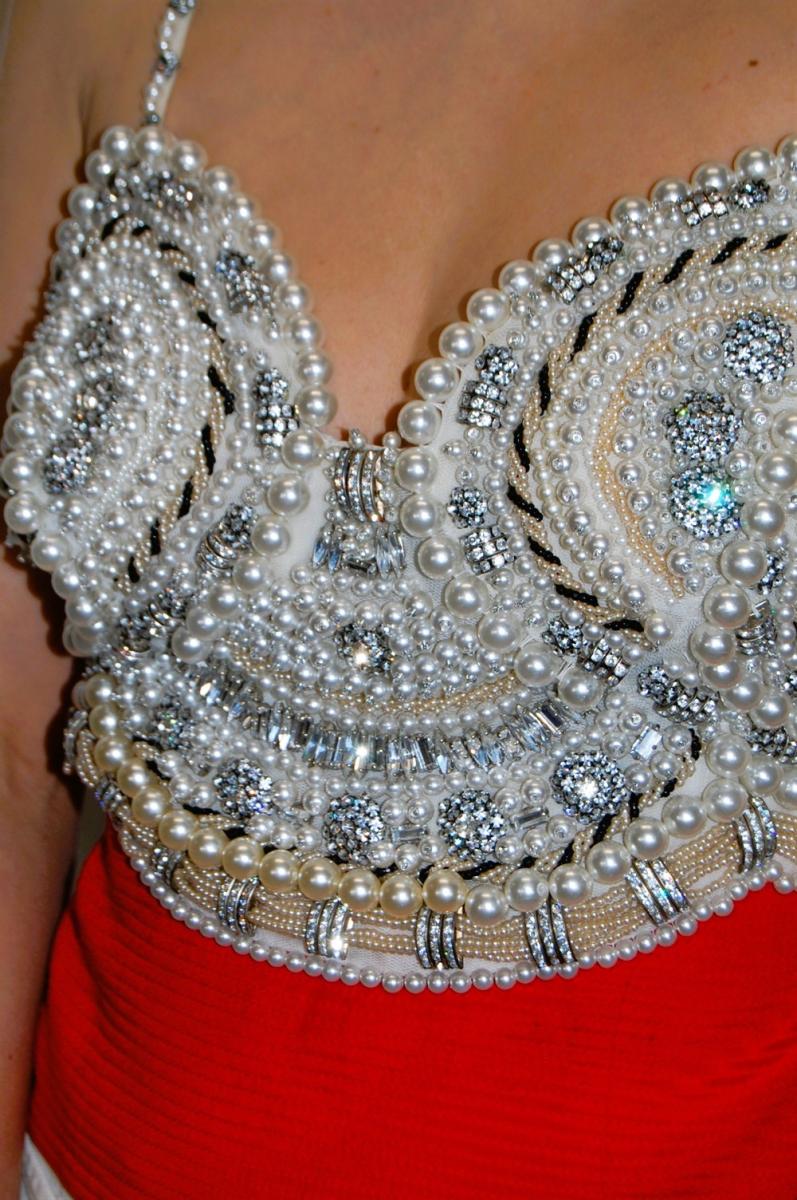 SHIRTS - GIANNI VERSACE BESETZTES CORSET TOP