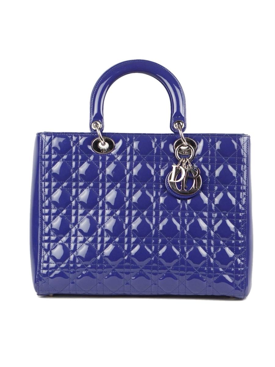 HENKELTASCHE - CHRISTIAN DIOR LADY DIOR  LARGE LILA