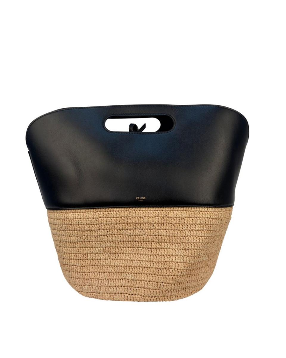 TOTE BAGS - CELINE RAFFIA BASKET BAG