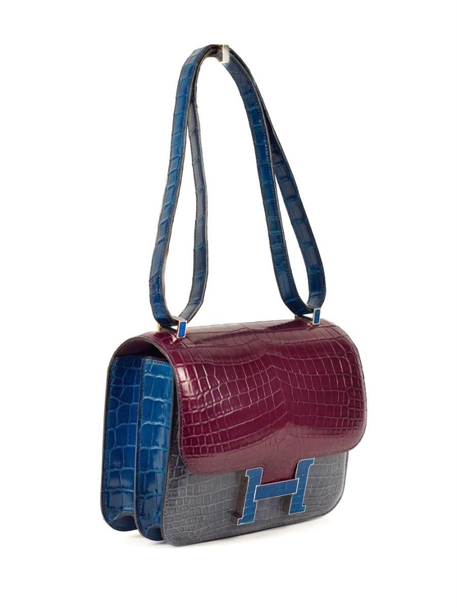 UMHÄNGETASCHE - HERMES CONSTANCE 24 LIMITED EDITION SHINY NILOTICUS CROCO PHW, 2014