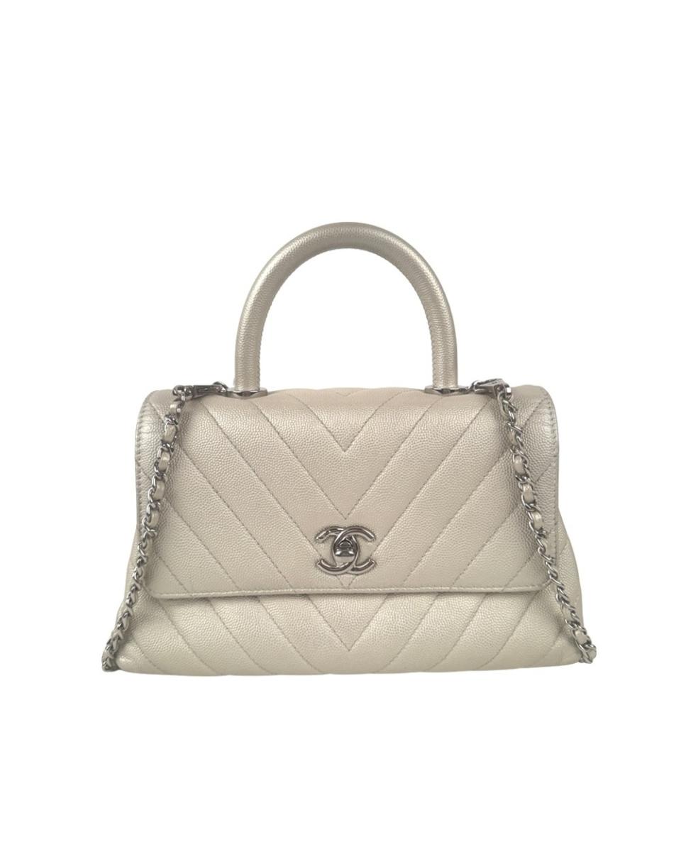 CROSSBODY- & SHOULDERBAGS - CHANEL COCO HANDLE BEIGE