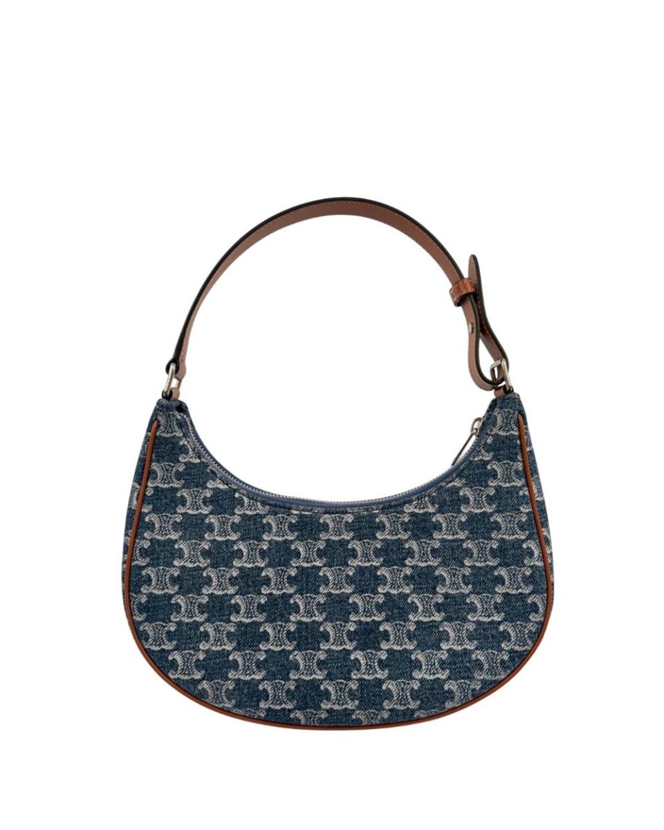 UMHÄNGE- & SCHULTERTASCHEN - CELINE AVA DENIM & LEATHER HOBO BAG
