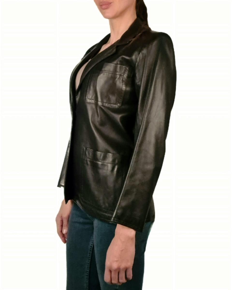 BLAZER - SAINT LAURENT LEDER BLAZER
