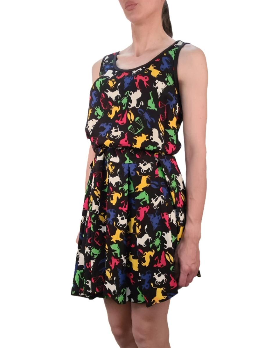 KLEIDER - SAINT LAURENT ZODIAC PRINT KLEID MEHRFARBIG