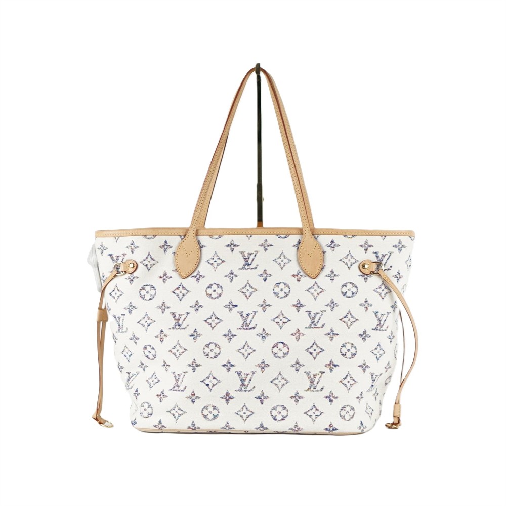 SHOPPER - LOUIS VUITTON NEVERFULL MM JACQUARD MONOGRAM MULTICOLOR BEIGE