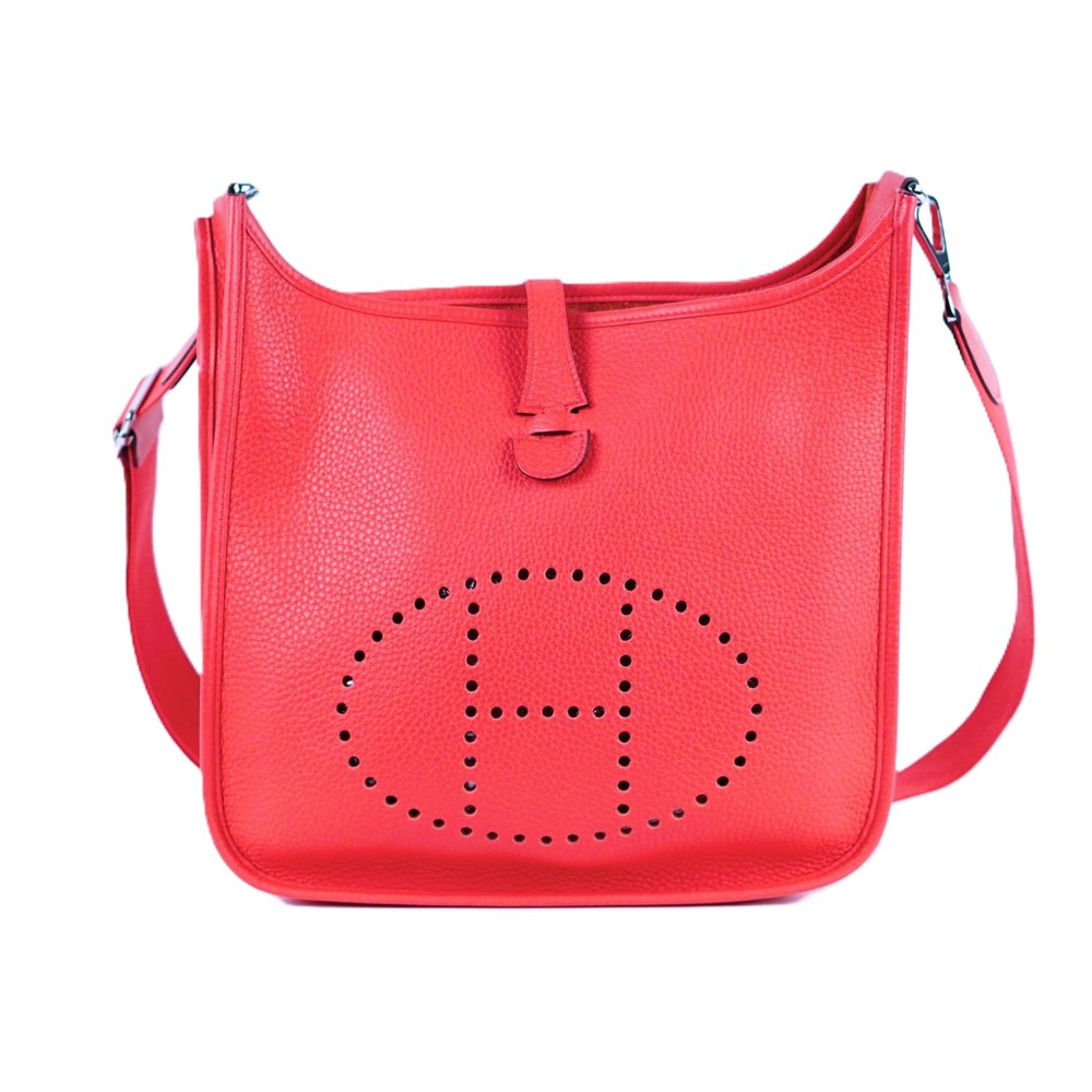 UMHÄNGETASCHE - HERMÈS EVELYNE 28 PINK CLEMENCE PHW 2019